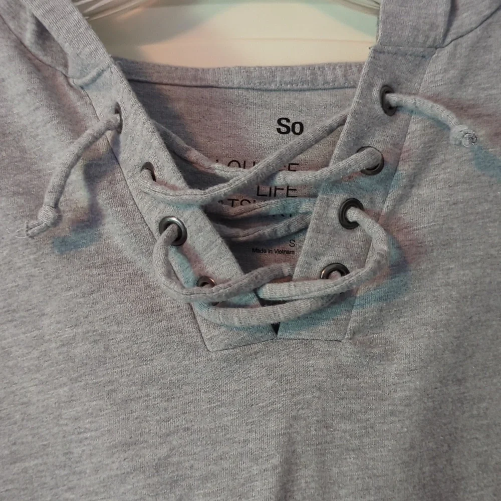 So Lounge Life Cropped Hooded Sweatshirt - Picture 2 of 6